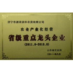 省級重點龍頭企業